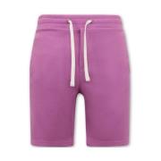 Local Fanatic Stiliga jogging shorts för män Pink, Herr