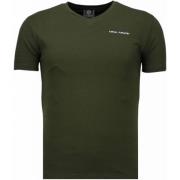 Local Fanatic Basic Exklusiv V-ringning - Herr T-shirt - 5799G Green, ...