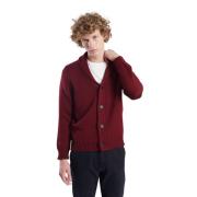 L'Exception Paris Merino sjal krage Kofta Red, Herr