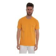 Fay Short-sleeved round-necked T-shirt Orange, Herr