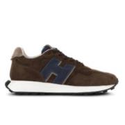 Hogan H601 Allacciato H Patch Sneakers Brown, Herr