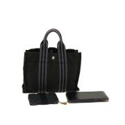 Hermès Vintage Pre-owned Canvas handvskor Black, Dam