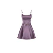 Elisabetta Franchi Short Dresses Purple, Dam