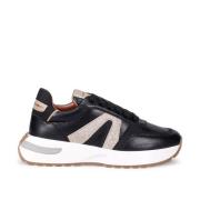 Alexander Smith Modernt Svarta Sneakers med Maxi Logo Black, Dam