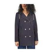 Trench & Coat Double-Breasted Coats Blue, Dam