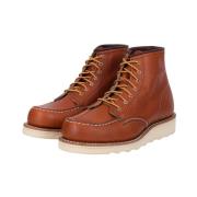 Red Wing Shoes Klassisk Moc Womens Short Boot Brown, Dam