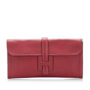 Hermès Vintage Pre-owned Läder kuvertvskor Red, Dam