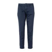 Roy Roger's Cropped Trousers Blue, Dam