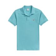 Brooks Brothers Slim Fit Stretch Supima Polotröja Blue, Herr