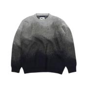 President's Alpaca Crewneck Sweater med Gradient Gray, Herr