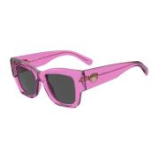 Chiara Ferragni Collection Square Oversized Sunglasses with Eyelike Lo...
