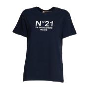 N21 Blåa T-shirts Polos för kvinnor Blue, Dam