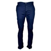 Blue de Gênes Slim-fit Trousers Blue, Herr
