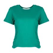 Silvian Heach Figursydd Rundhalsad T-Shirt Green, Dam