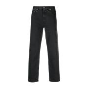 A.p.c. Vintage Hög Midja Svarta Denim Jeans Black, Herr