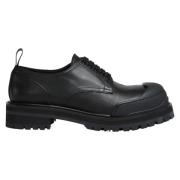 Marni Lace-ups med tjock gummitå Black, Herr