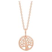 Frk. Lisberg Tree of life necklace rosagold Pink, Dam