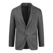 Tagliatore Houndstooth Ull Blazer Gray, Herr