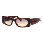Gcds Urban Stil Solglasögon med Mörk Havana Ram och Grå Gradientglas B...