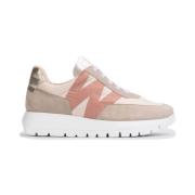 Wonders Odisei Dam Sneaker med MemoryGel Innersula Beige, Dam