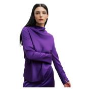 Ahlvar Gallery Ayumi silk blouse violet Purple, Dam