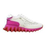 Christian Louboutin Vita Läder Loubishark Sneakers för Kvinnor White, ...