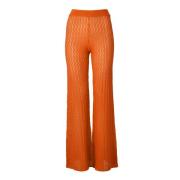 Dodo BAR OR Wide Trousers Orange, Dam