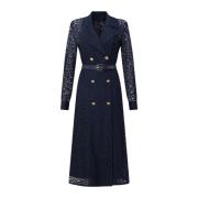 Max Mara Studio Colimbo Spetsrock Blue, Dam