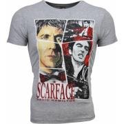 Local Fanatic Scarface Ram Print - Herr T-shirt - 2008G Gray, Herr