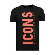 Local Fanatic Icons Vertical T shirt - Online Klädaffär - 6362Z Black,...