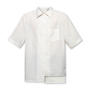 Lanvin Asymmetrisk skjorta White, Herr