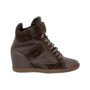 Santoni Höj din sneakerlook med plattformsneakers Brown, Dam