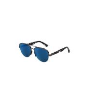 Retrosuperfuture Luftblå spegel solglasögon Black, Unisex
