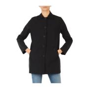 Museum Single-Breasted Coats Black, Dam