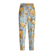 Jucca Wide Trousers Blue, Dam