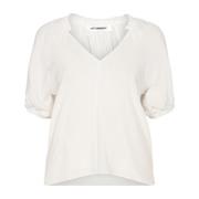 Co'Couture Blouses White, Dam