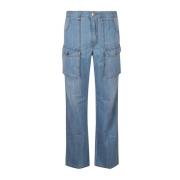 Ermanno Scervino Straight Jeans Blue, Dam