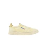 Autry Denim Sneakers med gult Iris-mönster White, Herr