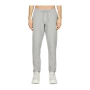 Moncler Fleece Track Pants med Logo Patch Gray, Herr