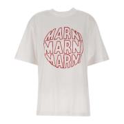 Marni Lily Dam Bomull T-shirt White, Dam