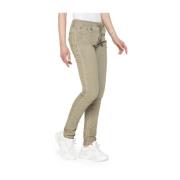 Carrera Jeans Elastisk Midja Slim-fit Byxor Green, Dam