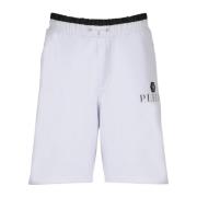 Philipp Plein Hexagon jogging shorts White, Herr