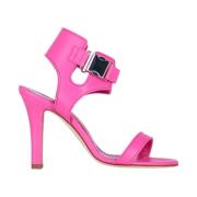 Manolo Blahnik High Heel Sandals Pink, Dam