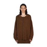 Isa Boulder Knitwear Brown, Herr