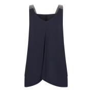 Fabiana Filippi Sleeveless Tops Blue, Dam