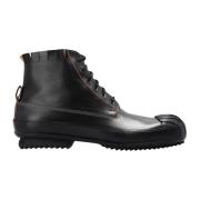 Maison Margiela Läder High-Top Sneakers Black, Herr