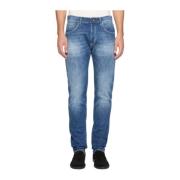 Dondup Slim-Fit Stiliga Jeans Blue, Herr