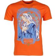 Local Fanatic Mary Print - T Shirt Herr - 51006O Orange, Herr