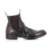 Officine Creative Bruna platta skor med elastiska paneler Brown, Dam