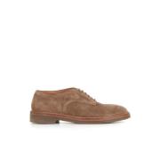 Alberto Fasciani Beige Mocka Derby Platta Skor Beige, Herr